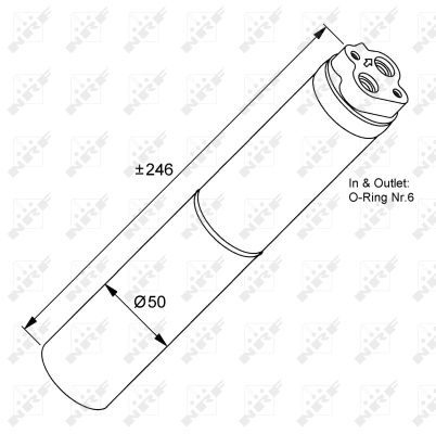 NRF Receiver Drier RENAULT,NISSAN,DACIA 33133 7700836314,8671017781,2764000QAB AC Dryer,Air Conditioning Dryer,Dryer, air conditioning 2764000QAC