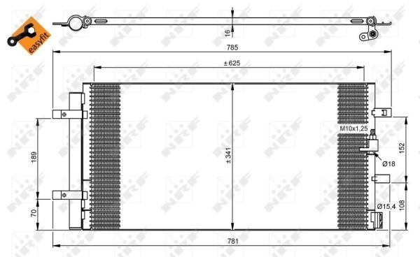NRF Condenser AUDI,PORSCHE 350046 4G0260401A,4G0260403A,4G0260403B AC Condenser,Condenser, air conditioning 4G0260403N,4G0260403P,4G0260403Q,8T0260401