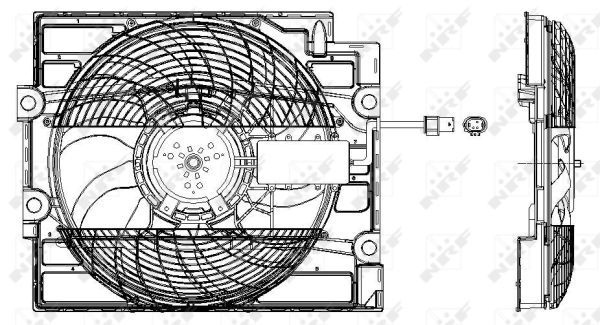 Bmw Cooling Fan 47211 Nrf