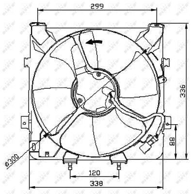 Honda Cooling Fan 47041 Nrf