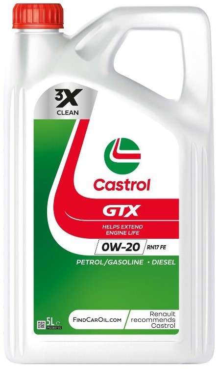 Engine Oil Castrol GTX 0W-20 RN17 FE 5L