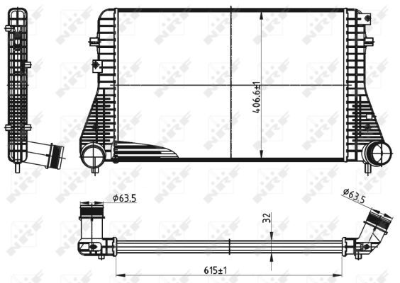 NRF Intercooler VW,AUDI,SKODA 30316 1K0145803AF,1K0145803AS,1K0145803BM Turbo Intercooler,Intercooler, charger 1K0145803CA,5C0145803A,1K0145803AF