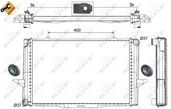 NRF Engine radiator VOLVO 509509 1335429,5003822,6842876 Radiator, engine cooling,Radiator,Engine cooler 8601133,8601353,8601357,8603772,8603774
