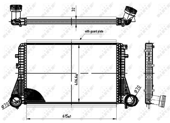 NRF Intercooler VW,AUDI,SKODA 30454 1K0145803,1K0145803A,1K0145803CD Turbo Intercooler,Intercooler, charger 1K0145803E,1K0145803L,1K0145803S