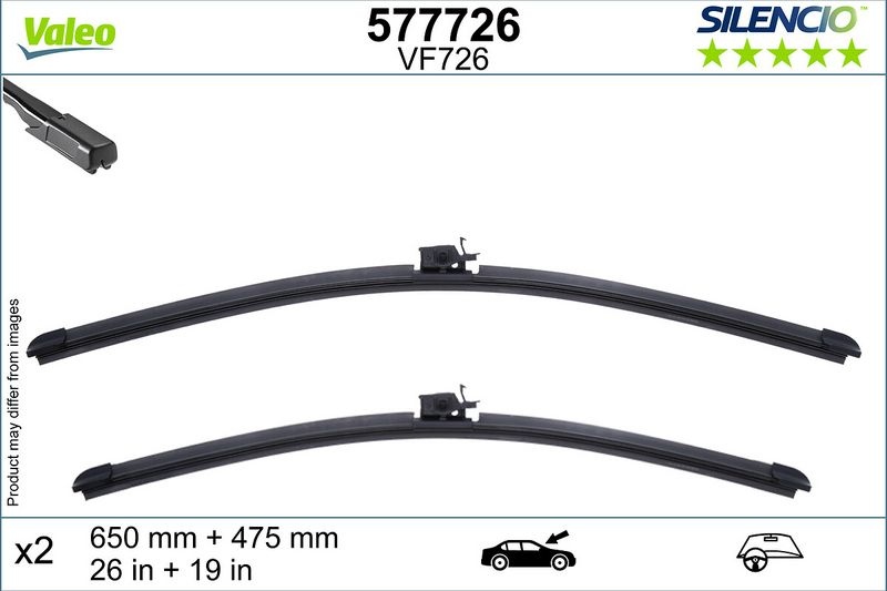 Wiper Blade 577726 Valeo