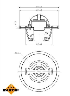 NRF Engine thermostat EASY FIT Opening Temperature: 87°C 725156 Thermostat, coolant,Thermostat VW,AUDI,SKODA,Golf V Schrägheck (1K1),TOURAN (1T1, 1T2)