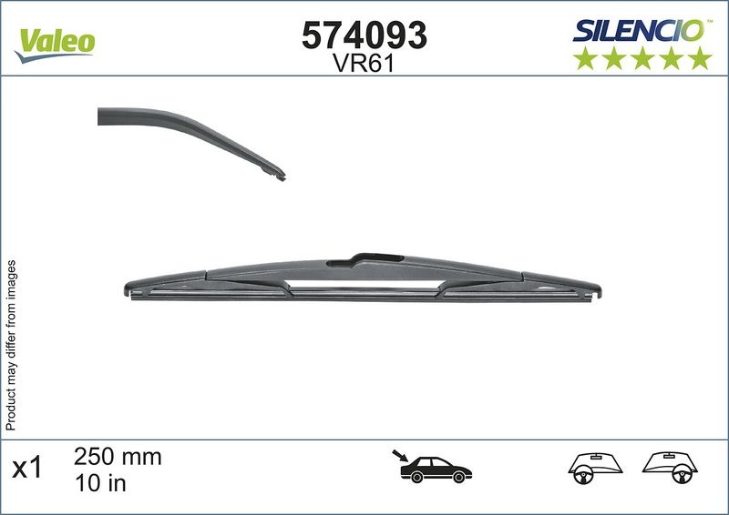 Vindrutetorkare 574093 Valeo