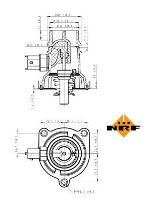 NRF Engine thermostat OPEL,CHEVROLET,VAUXHALL 725024 55561629,55579011,55593033 1338029,1338261,1338379,25200454,55561629,55579011,55593033,25200454