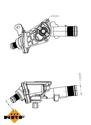 NRF Engine thermostat MERCEDES-BENZ,RENAULT,NISSAN 725078 110602770R,1106000Q01,6072000215 6072000415,A6072000215,A6072000415,1106000Q01,1106000Q02