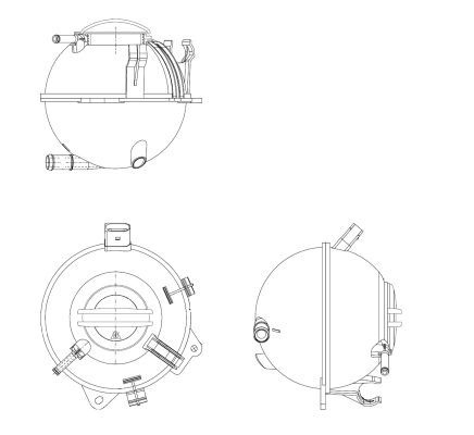 NRF Expansion Tank VW,AUDI,SKODA 454082 1K0121407,1K0121407A,1K0121407F Coolant Expansion Tank,Coolant Reservoir,Coolant Tank,Expansion Tank, coolant
