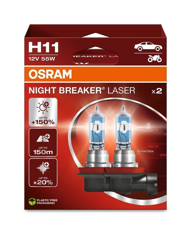 Osram Night Breaker Laser H11 set med 2 delar