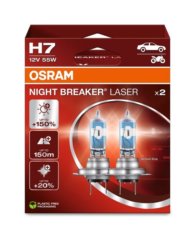 Osram 64210NL-2HB Night Breaker Laser Next Gen halogen bulb H7 55W 12V
