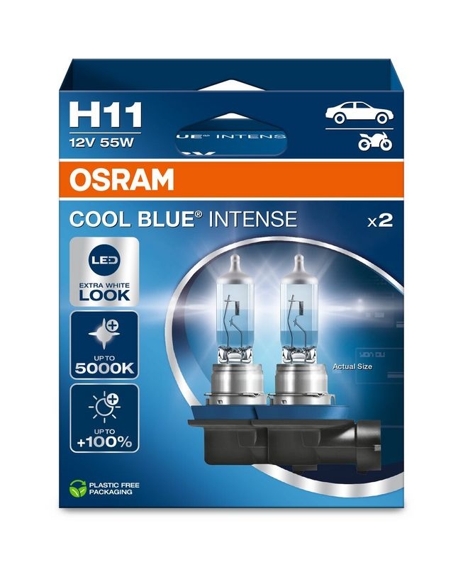 OSRAM 4062172387651 COOL BLUE INTENSE Halogen bulb H11 55W 12V Aut...