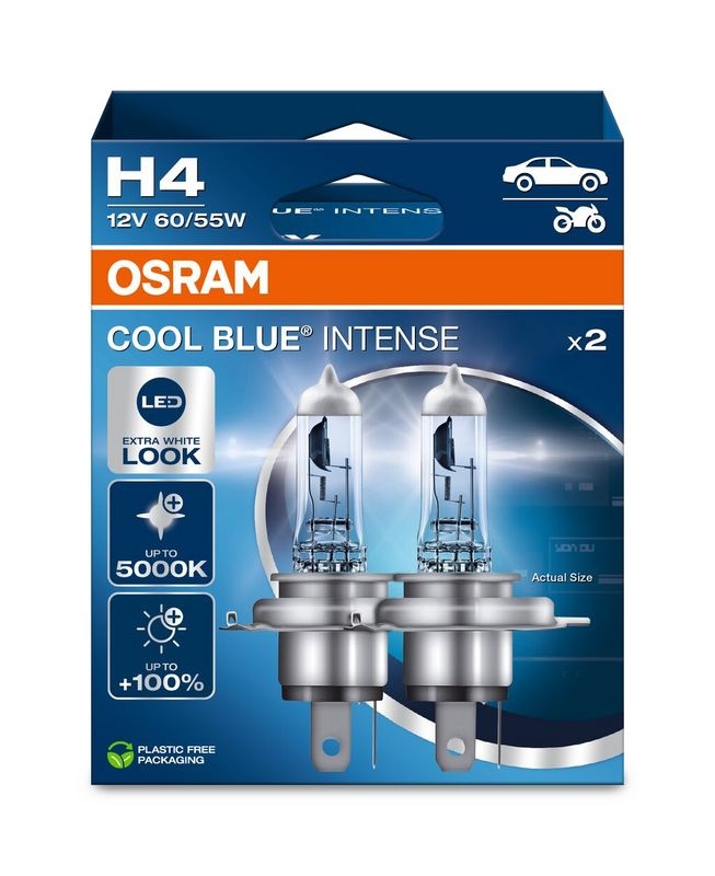 OSRAM 4062172387415 COOL BLUE INTENSE Halogen bulb H4 55W 12V Vehi...