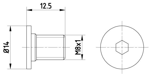 HELLA Bolt, brake disc 8DZ 355 209-021 VW,MERCEDES-BENZ,CRAFTER 30-50 Kasten (2E_),CRAFTER 30-35 Bus (2E_),CRAFTER 30-50 Pritsche/Fahrgestell (2F_)