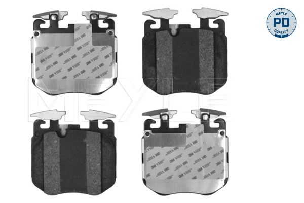 Brake pad set, disc brake