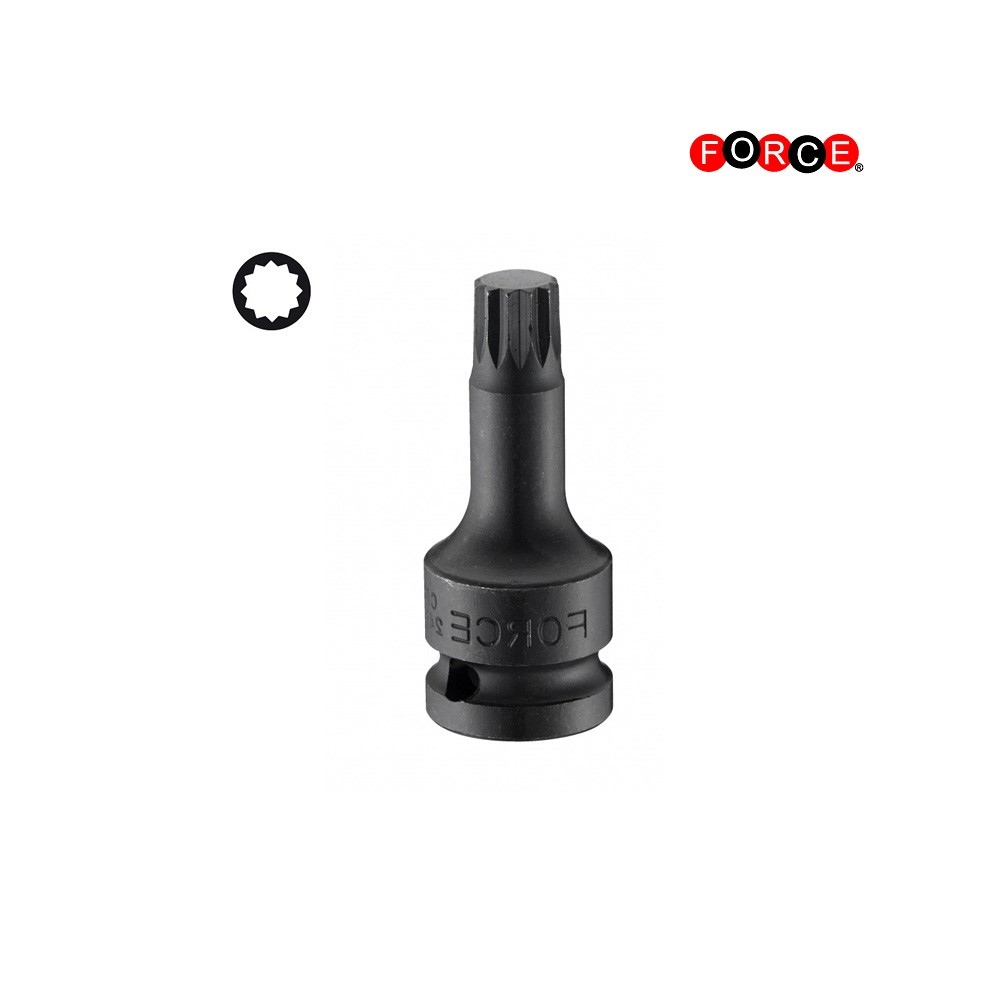 1/2" Imp. multi-tooth socket bit M18 (one-piece)