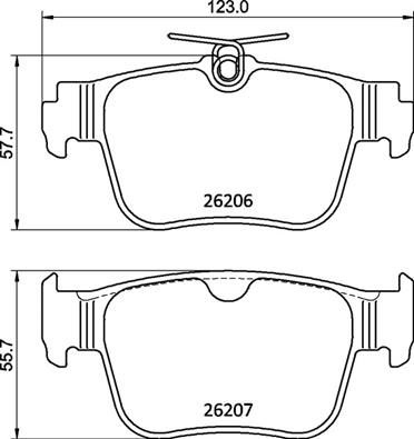 BREMBO Brake pad set PRIME LINE excl. wear warning contact P 85 184 Brake pads,Brake pad set, disc brake VW,AUDI,FORD,Golf VIII Schrägheck (CD1)