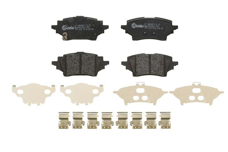 BREMBO Brake pad set PRIME LINE with acoustic wear warning P 83 178 Brake pads,Brake pad set, disc brake TOYOTA,MAZDA,SUZUKI,C-HR (AX10)