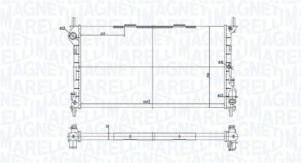 Magneti Marelli Radiator Ford Bm1812 Storlek 2