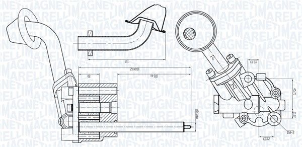 Magneti Marelli Oljepump Volkswagen Op0005 Storlek 2