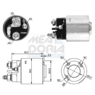 Solenoid startmotor