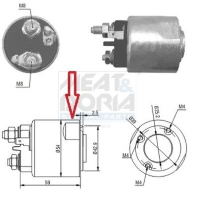 Solenoid startmotor