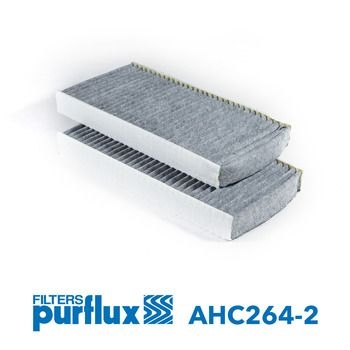 PURFLUX Pollen filter Activated Carbon Filter AHC264-2 Filter, interior air,Cabin filter RENAULT,LAGUNA III Grandtour (KT0/1),LAGUNA III (BT0/1)