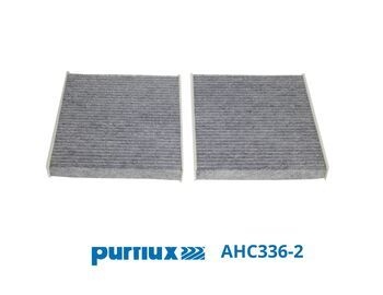 PURFLUX Pollen filter Activated Carbon Filter AHC336-2 Filter, interior air,Cabin filter BMW,ALPINA,ROLLS-ROYCE,5 Touring (F11),5 Limousine (F10)