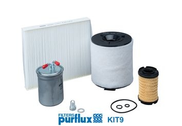 PURFLUX Filter Set KIT9 VW,AUDI,SKODA,Polo Schrägheck (6R1, 6C1),A1 Schrägheck (8X1, 8XK),Fabia II Schrägheck (542),Fabia II Combi (545)