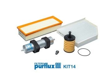 PURFLUX Filter Set KIT14 AUDI,A4 Avant (8K5, B8),A4 Limousine (8K2, B8),A5 Sportback (8TA),A5 Coupe (8T3),A4 Allroad (8KH, B8),A5 Cabrio (8F7)