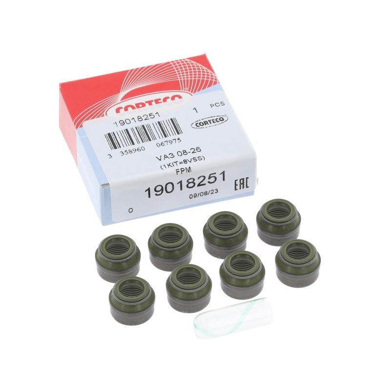 CORTECO Seal Set, valve stem VW,AUDI,OPEL 19018251 195100157000,195350336378,60504110 60513469,60800321,60807841,7553637,026109675,035109675,095622
