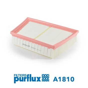 PURFLUX Air filter Filter Insert A1810 Engine air filter,Engine filter LAND ROVER,JAGUAR,Range Rover Evoque (L538),Discovery Sport (L550)