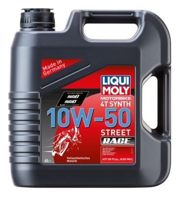 Liqui Moly 1686 Motorbike 4T Synth 10W-50 Street Race 4L engine oil