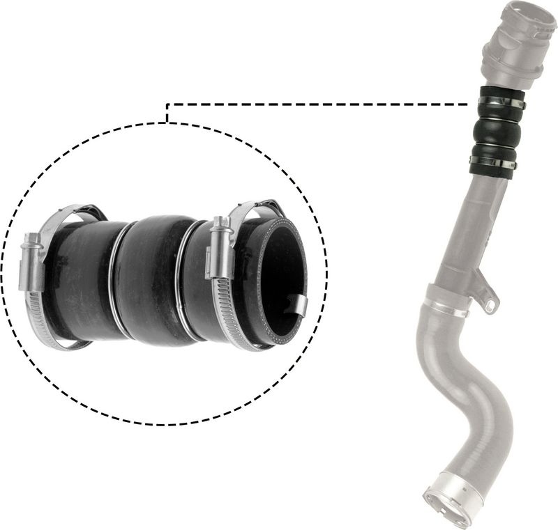 GATES Turbocharger Hose RENAULT,DACIA 09-1299 144600835R,144601524R,144602760R Charger Intake Hose 144606189R,144600835R,144601524R,144602760R