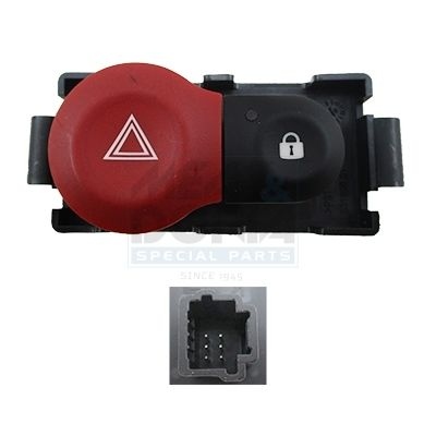 Meat & Doria Brytare Varningsblinkljus Renault 23647 Storlek 2