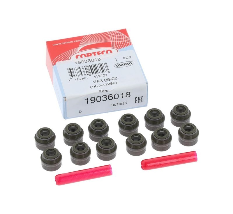 CORTECO Seal Set, valve stem VW,AUDI,MERCEDES-BENZ 19036018 036109675,036109675A,057109675  036109675,036109675A,057109675,095638,095640,095670,VSSKIT
