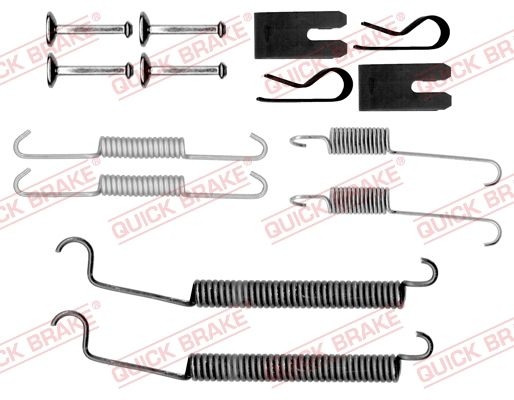 QUICK BRAKE Accessory Kit, brake shoes 105-0891 MITSUBISHI,SMART,COLT VI (Z3_A, Z2_A),FORFOUR (454)