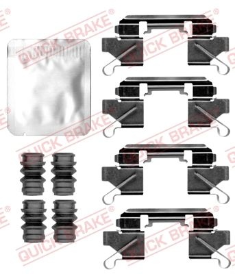 QUICK BRAKE Accessory Kit, disc brake pads 109-0111  RENAULT,NISSAN,Alaskan Pickup,NV200 / Evalia Bus,NP300 Navara Pickup (D23),NV200 Kasten / Kombi