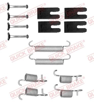 QUICK BRAKE Accessory Kit, parking brake shoes 105-0850 TOYOTA,COROLLA (ZZE12_, NDE12_, ZDE12_),COROLLA Kombi (_E12J_, _E12T_)