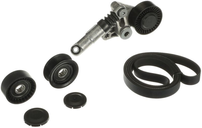 GATES V-ribbed belt set AUDI K016PK2460 6PK2460,T36376,T38099 Serpentine belt kit,Auxiliary belt kit,Poly V-belt kit,V-ribbed belt kit T39043