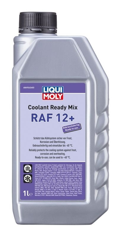 LIQUI MOLY Antifreeze Coolant Ready Mix RAF 12+ red 6924 VW,AUDI,MERCEDES-BENZ,Golf IV Schrägheck (1J1),Golf V Schrägheck (1K1),POLO (9N_)