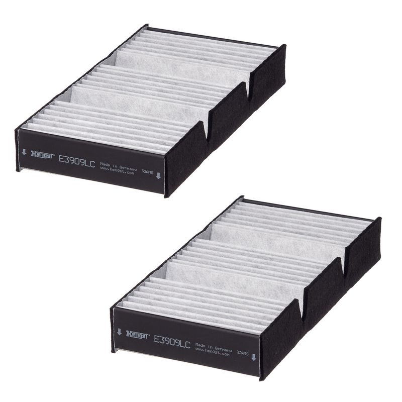 HENGST FILTER Pollen filter Activated Carbon Filter E3909LC-2 Filter, interior air,Cabin filter MERCEDES-BENZ,M-Klasse (W166),GLE (W166)