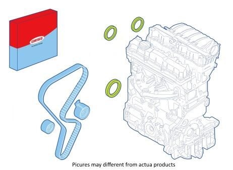 CORTECO Shaft Seal Set, engine Pulley side 289076 VW,AUDI,FORD,Golf IV Schrägheck (1J1),Golf V Schrägheck (1K1),POLO (9N_),TOURAN (1T1, 1T2)