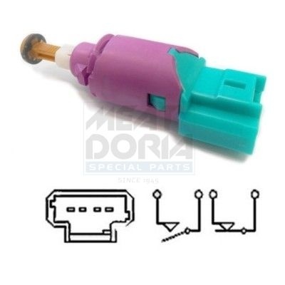 Meat & Doria Bromsljuskontakt Renault 35090 Storlek 2