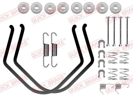 QUICK BRAKE Accessory Kit, brake shoes 105-0638  TOYOTA,STARLET (EP91),STARLET (_P8_),STARLET (_P7_),TERCEL (_L1_, _L2_),TERCEL (AL2_)