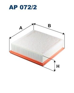 Filtron Luftfilter Ap 0722 Opel Ap072/2 Storlek 2