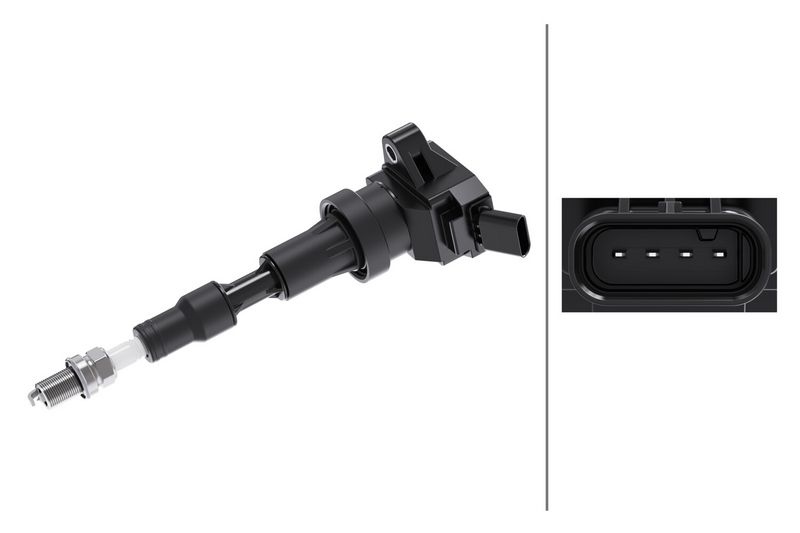 HELLA Ignition coil HYUNDAI,KIA 5DA 358 168-781 2730103AA0,2730103AA0 Coil pack,Ignition coil pack,Engine coil,Engine coil pack
