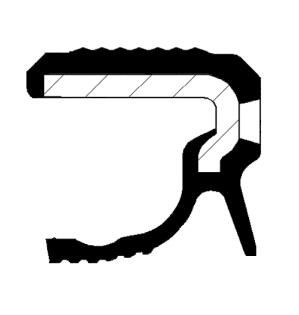 Corteco Radial Armled Simmerring Mercedes-Benz 19036884B Storlek 2
