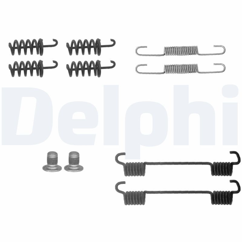 DELPHI Accessory Kit, parking brake shoes LY1360 MERCEDES-BENZ,CHRYSLER,MAYBACH,E-Klasse Limousine (W211),C-Klasse Limousine (W204)